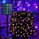thumbnail image 1 of Guirnalda de luces solares Selarlyt, 200 LED, naranja y morado, 22 m, IP65, 1 of 7
