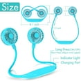thumbnail image 3 of Portable Neck Fan, Rechargeable Battery Fan, Hands-free Design with 6 Speeds, 360° Adjustable High Flexibility Wearable Fan for Home Office Workout Travel, 3 of 7