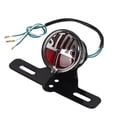 thumbnail image 2 of Akozon Vintage Universal Motorcycle Rear Tail Brake Light Stop Lamp with License Plate Mounting Bracket, 2 of 8