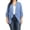 Blue, variant on Women's Plus Size Draped Neck Open Front Cardigan Jacket
