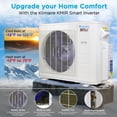thumbnail image 3 of Klimaire 26,000 BTU 4-Zone 23 SEER2 Wall Mounted Mini Split Heat Pump System w/ All Inclusive Installation Kits ( 4 x 9,000 BTU) - R454B, 3 of 8