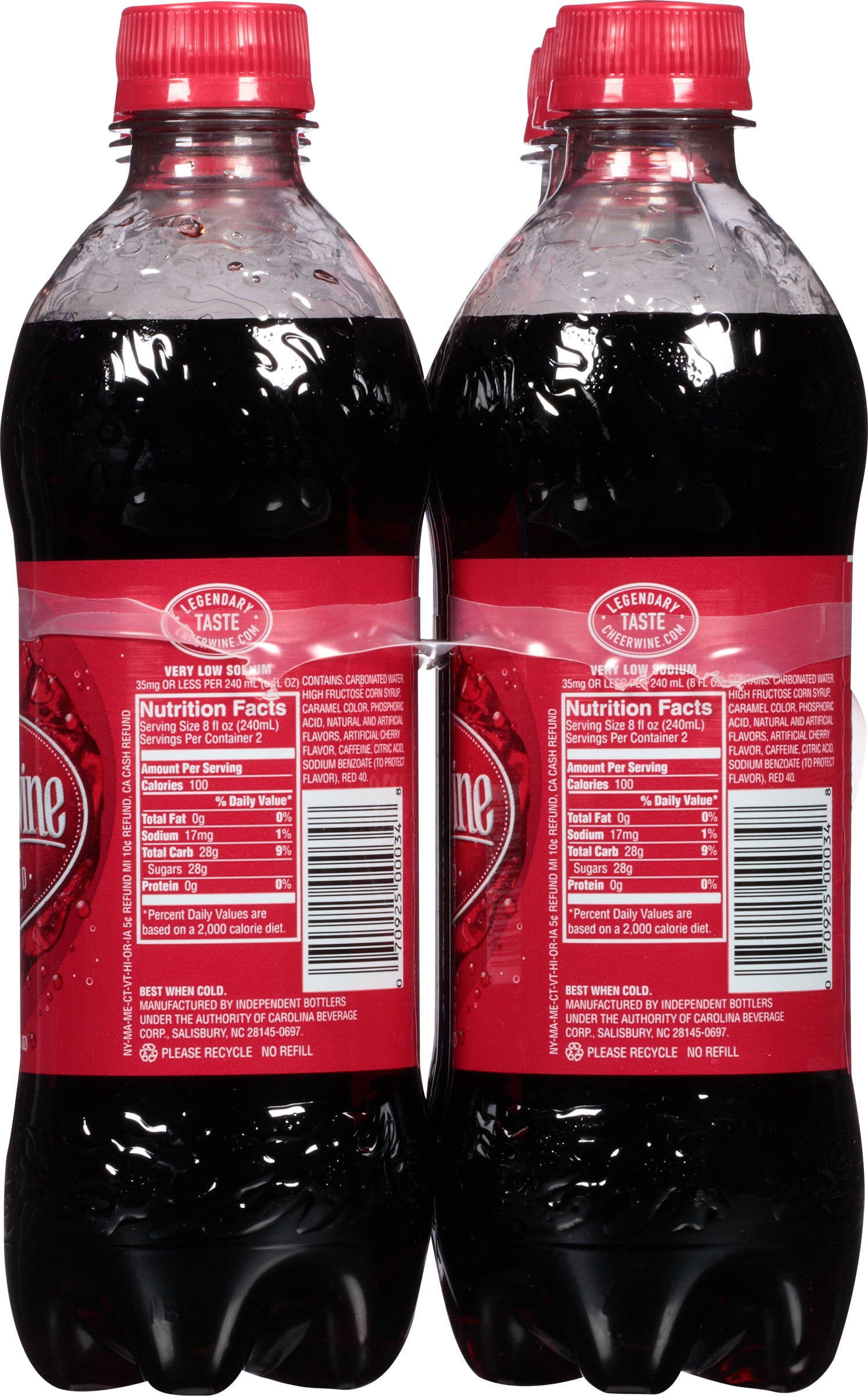 (3 pack) Cheerwine 16.9 Fl Oz, 6 Pack Bottles