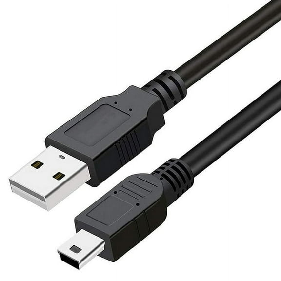 Simyoung 3 Feet USB 2.0 A Male to Mini B 5 Pin Male Cable 28 AWG High Speed Cord Data Transfer Sync Charge Power Black for Digital Camera Cell Phone PDA PC MAC