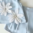 thumbnail image 6 of Amidoa Girls 2 Piece Outfits Summer Clothes Cute Tank Top and Casual Shorts Kids Clothing Sets Blue Size 1T, 6 of 7