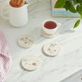 thumbnail image 3 of CoasterStone AS459 Drink Coasters, 4.25", Pressed Flowers, 3 of 3