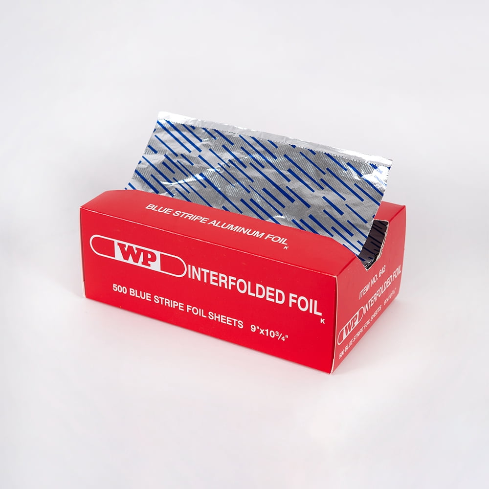 Blue Stripe Pop up 9" x 10 3/4" Interfolded Foil Sheets 6 x 500/PK