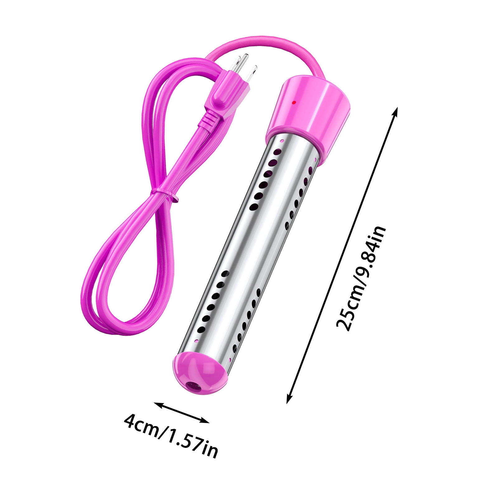 1500W Immersion Water Heater - Portable Electric Bucket Heater with Digital LCD Thermometer, Automatic Shut-Off for Bathtubs, Pools, Hot Tubs & Camping Use