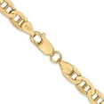 thumbnail image 6 of Auriga Fine Jewelry 10K Yellow Gold 6.25 mm Concave Anchor Chain Necklace for Men 26", 6 of 7