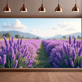 thumbnail image 2 of Lavender Field Outdoor Decoration Photography Event Background Wedding Photo Booth Scenery Banner Floral Display Conference Backdrop Garden Party, 2 of 4