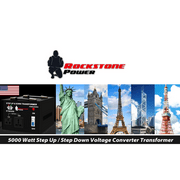 ROCKSTONE POWER 5000 watt step up/down voltage converter transformer, 110V to 220V power transformer with circuit breaker