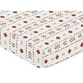 thumbnail image 2 of Sweet Jojo Designs 200 Thread Count 180 Gsm White Rust Boho Tribal Fitted Crib Sheet, Standard, 2 of 6