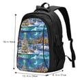 thumbnail image 5 of Daiia Christmas Tree Pattern USB Charging Backpack for Men and Women, Anti-Theft Backpack,Travel Backpack,School Backpack,College Backpack,Laptop Backpack, 5 of 7
