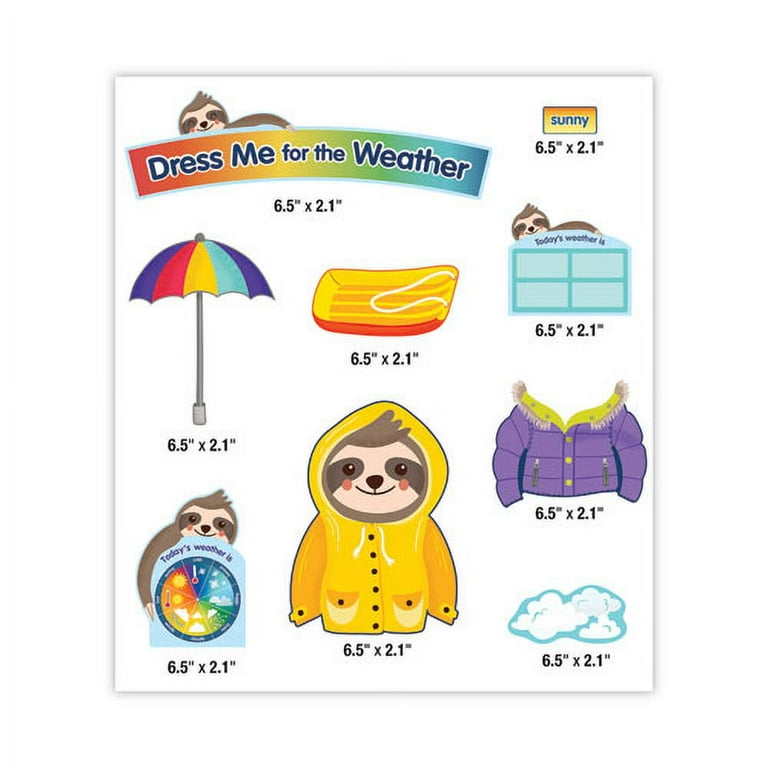 Curriculum Bulletin Board Set, Dress Me for the Weather, 54 Pieces Curriculum Bulletin Board Set, Dress Me for the Weather, 54 Pieces