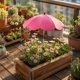 thumbnail image 5 of MTBLYS Sombrilla para plantas de exterior | Protección solar ajustable | 65 cm de diámetro | Sombrilla de jardín para macetas | Cubierta de sombra para plantas en maceta | Maceta, 5 of 6