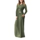 thumbnail image 3 of Vestido De Manga Larga Vestido De Cuello Redondo Vestido De Bolsillos Laterales Vestido De Manga Larga De Cuello Redondo De Mujer Vestidos Largos Lisos Sueltos Bolsillos Laterales ANGGREK Otros, 3 of 6