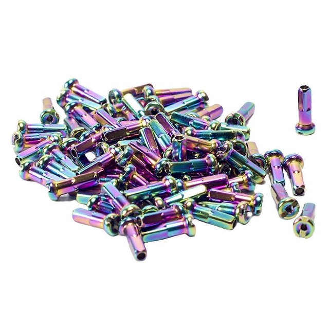 36Pcs Bike Spoke Nipples Caps Head End Tip Wheel Spoke Nipples Decoration for 14G Mountain Road Bicycles Enduring