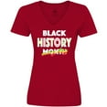 thumbnail image 3 of Inktastic Black History Month Every Day Women's V-Neck T-Shirt, 3 of 5