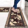 thumbnail image 2 of Rustic Kitchen Rugs and Mats Sets of 2,Western Texas Star Kitchen Decoration Non-Slip Absorbent Kitchen Mat for Sink Waterproof Floor Mat for Laundry Room,17x30+17x48inch, 2 of 6