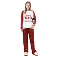 thumbnail image 4 of iHapHap Matching Family Christmas Pajamas Red Plaid Gnomes Sleepwear Set, 2-3T-Kid, 4 of 5