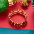 thumbnail image 6 of NICKSUN Christmas Enamel Stretch Bangle Bracelet for Women, Reindeer Candy Cane Gift Box Bell Statement Bracelet, Festive Xmas Holiday Costume Jewelry for Party Christmas Gift Stocking Stuffer, 6 of 7