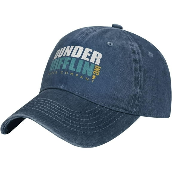 Dunder Mifflin Hats Baseball Caps Washed Dad Trucker Denim Cowboy Hat