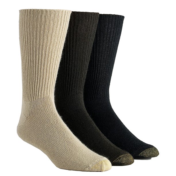 GOLDTOE Gold Toe Mens Fluffies Big Tall Socks 3Pack