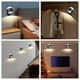 thumbnail image 4 of Lámpara de pared recargable de 3 luces con control remoto | 3 temperaturas de color y modos RGB | Batería de 2500 mAh para dormitorio, sala de estar o decoración de fiestas, 4 of 6