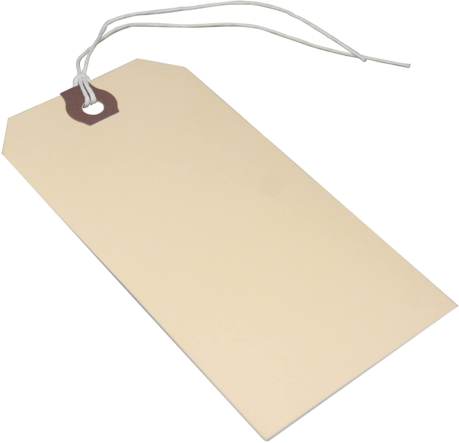 Amram Strung Shipping Tags and Hang Tags, 4 3/4in x 2 3/8in, 100 Tags