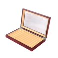 thumbnail image 1 of unique 12 Grid Wooden Pen Display Case Storage Luxury Fountain Case Transparent Window Pen Box- Organizer, 1 of 5