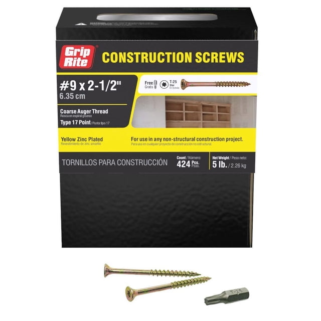 Tornillos de construcción Grip Rite Prime Guard 212GCS5 T25 2,27 kg