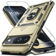 thumbnail image 1 of PINHEN Case Compatible with Google Pixel 9/9 Pro Built in Slide Camera Lens Cover+Screen Protector+Finger Ring Holder Kickstand,Heavy Duty Shockproof Full Body Protective Phone Cover, 1 of 8