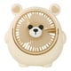 thumbnail image 3 of Fiudx Miniventilador con Forma de Oso, Diseño Portátil, 3 Velocidades, Recargable Tipo C, Rotación de 180°, Potente Flujo de Aire, Funcionamiento Silencioso, Ideal para Escritorio o Viaje, Beige/Marr, 3 of 7