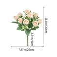 thumbnail image 3 of ICQOVD Décorations de la Saint-Valentin Indoor,Simulation Flowers Mini Roses Wedding Bridal Bouquet Bouquet Living Room Flower Arrangement Decorative Gradient Rose Fake Flowers,Decoración del hogar, 3 of 6