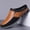 Classic Orange, variant on [High-Quality Men's Shoes] 2026 New Style Men's Classic Slip-On Lightweight Mules, Slip-On Loafers for Middle-Aged and Elderly, Half-Support Loafers with Anti-Slip Soles, Available in 4 Colors