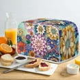 thumbnail image 4 of Yuyamidu 2 Slice Toaster Cover Boho Mandala Flower Bread Maker Dust Cover Wide Slot Breadmaker Cover Kitchen Decoration Spill Proof Microwave Toaster Oven Cover, 4 of 7