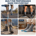 thumbnail image 5 of Athletic Crew Socks for Men & Women 6 Pairs, Moisture Wicking Running Workout Socks,Size 6-9, 5 of 5
