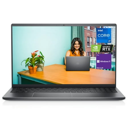Dell Vostro 7510 Laptop, 15.6" FHD Display, Intel i7-11800H (8 cores), GeForce RTX 3050, 64GB RAM, 2TB PCIe SSD, Webcam, WiFi 6, Fingerprint Reader, Backlit Keyboard, Windows 11 Pro, Black