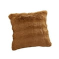 thumbnail image 2 of Fancyes Plush Pillow Cover, Decorative Pillow Case, Compact Multipurpose Accessories 17x17 Inch Cushion Cover, Pillow Case for Bed, Sofa, Living Room Khaki, 2 of 8