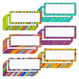 Magnetic Name Tag Label, 54 PCS Dry Erase Reusable Blank Name Stickers  White Reusable Magnets for Whiteboards Locker Fridge School Office Home  (Each Measures 3.2 x 1.2) 