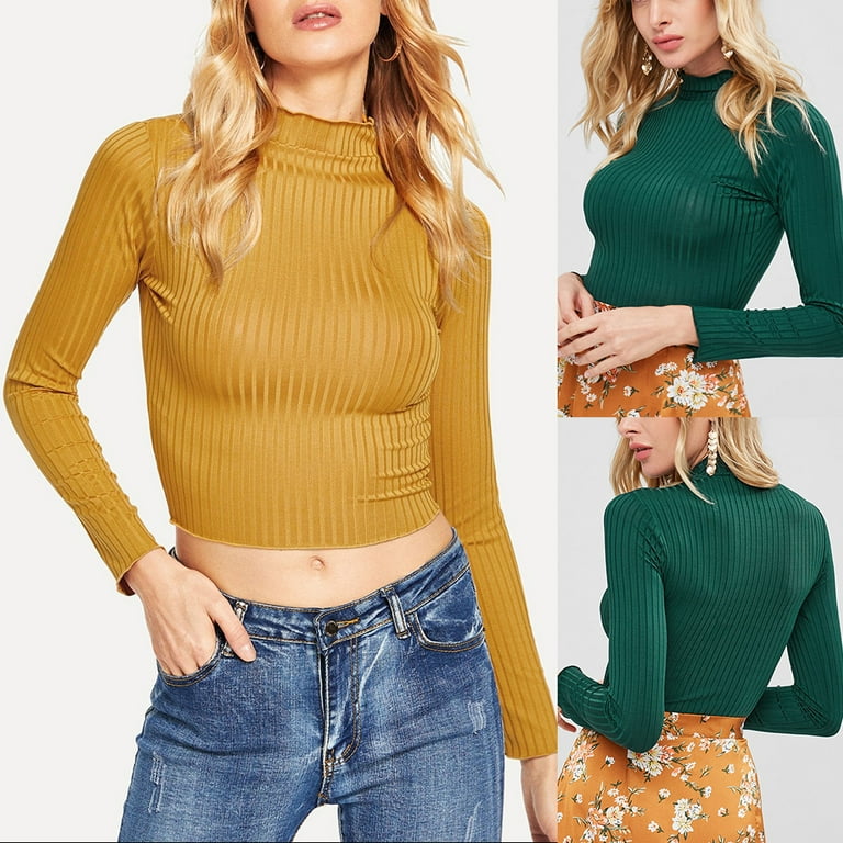 SLY（スライ）の「TURTLE CROPPED RIB トップス（ニット