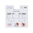 thumbnail image 3 of KISS Easy Tab Self Adhesive Eyelashes, Authentic Natural, 10mm-12mm, 2 Lash Clusters, 3 of 7