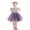 F-358Pink, variant on Big Kids Girls Dress Sleeveless Suspenders Leopard Print Mesh Comfortable Stylish Tutu Dresses For Party And Performance Grey 5-6 Years