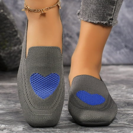 Women s Comfortable Flat Shoes - Round Toe Classic Cute Buckle Slip on Ballet Flats for Dressy Casual Office Work Wedding Comfort Soft Gray 6.5