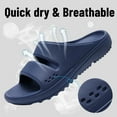 thumbnail image 6 of Litfun Slide Sandals for Women, Thick Sole Non-Slip Slide Slippers with Arch Support, Navy Blue, 6 of 9