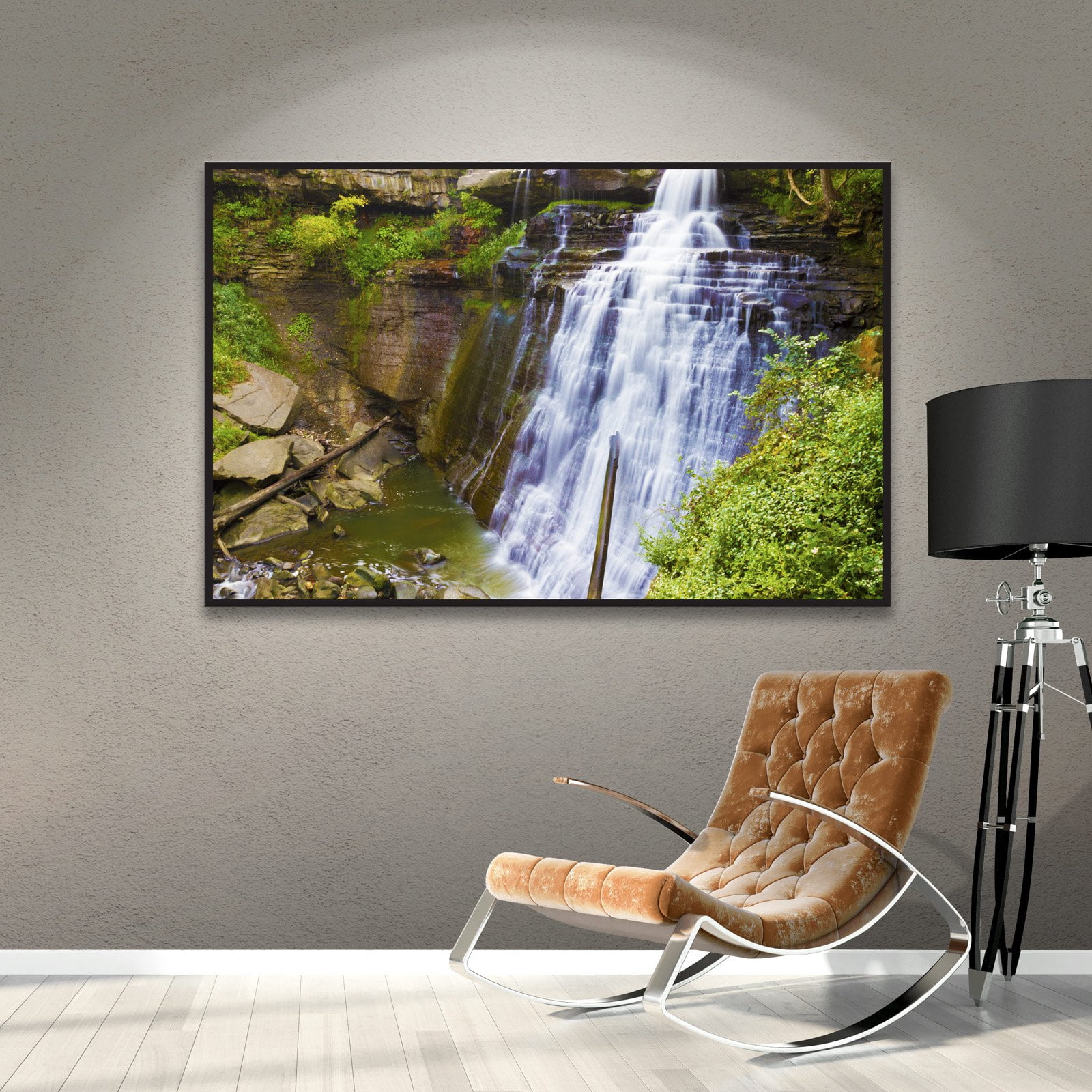 Cody York "Brandywine Falls 2" Floater-Framed Gallery-Wrapped Canvas