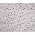 thumbnail image 4 of oneOone Polyester Lycra Fabric Blue & Peach Flower Floral Printed Craft Fabric BTY 56 Inch Wide, 4 of 4