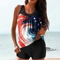 thumbnail image 5 of Purcolt Women's Two Piece Tankini Swimsuits Funny 4th of July Patriotic American Graphic Crop Tank Top with Boyshorts Bathing Suits Summer Beach Swimwear, 5 of 7