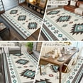 thumbnail image 6 of 5x8 Area Rugs, Southwest Ethnic Non-Skid Rubber Backing Large Rectangle Rugs - Living Room Bedroom Home Office, Boho Aztec Tribal Abstract Aesthetic Indoor Floor Mat Carpets Washable Rug, 6 of 9