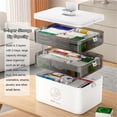 thumbnail image 2 of Medicine Storage Box Portable Medicine Box Portable Medicine Storage Box Multifunctional Storage Box, 2 of 5