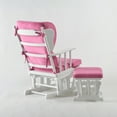 thumbnail image 3 of Comfort Deluxe Glider Chair and Ottoman Set Pink, 3 of 5